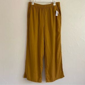Wide-leg Linen Blend Pants
